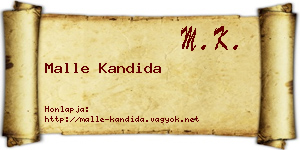 Malle Kandida névjegykártya